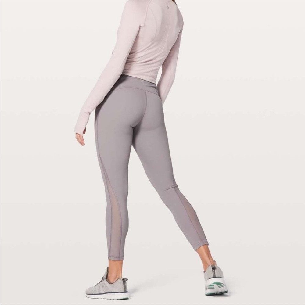 Lululemon Train Time Pants 7/8 Lavender Mulberry Leggings 25” size 10 - Picture 13 of 13
